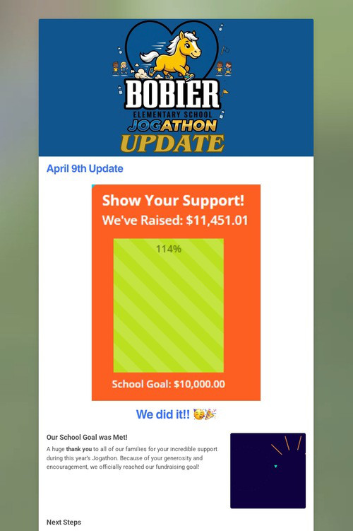 Jogathon FundHub Update 3/18/26