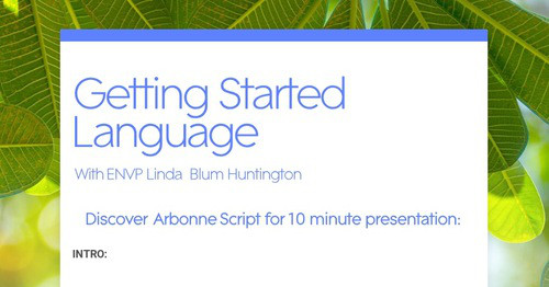Getting Started Language