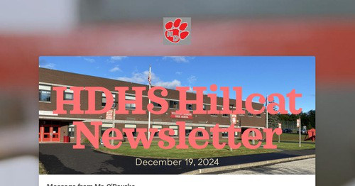 HDHS Hillcat Newsletter