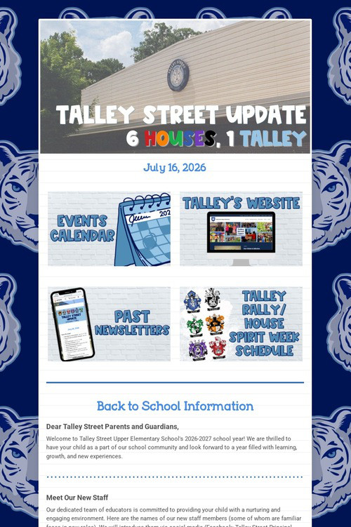 Talley Street Update