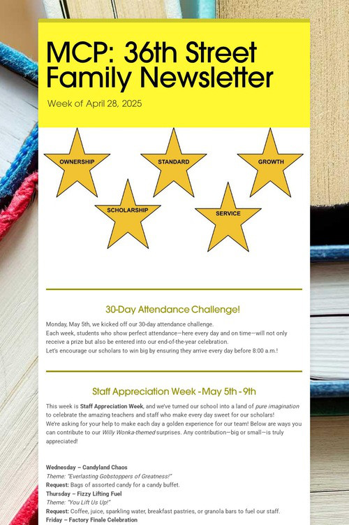 MCP: 36th Street Family Newsletter