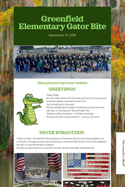 Greenfield Elementary Gator Bite