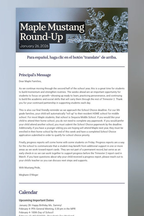 Maple Mustang Round-Up