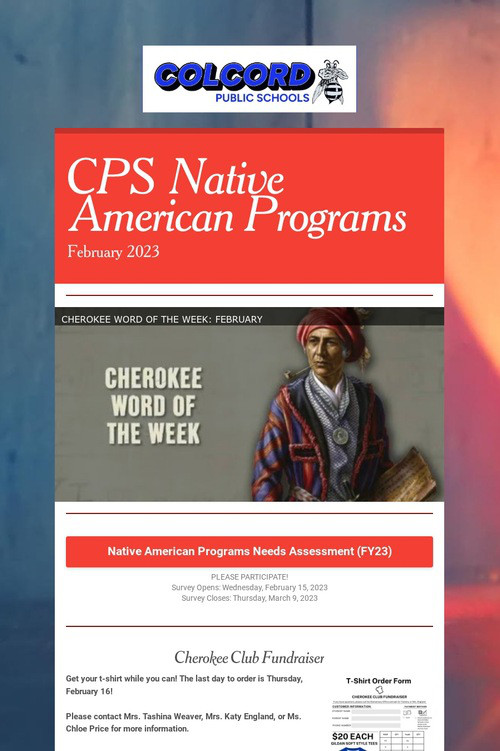 February 2023- NA Programs