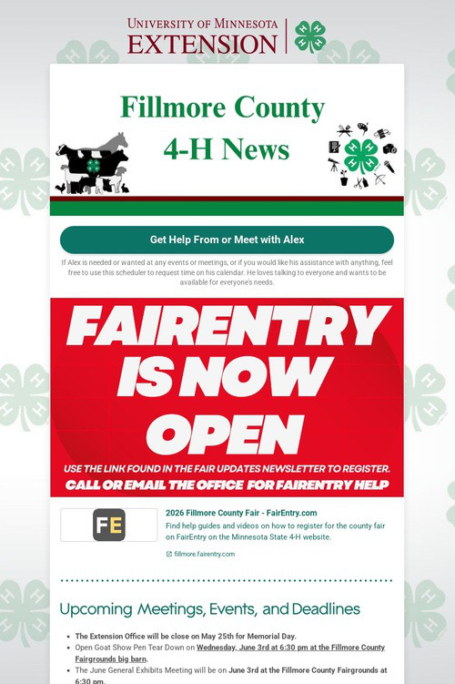 Fillmore County 4-H News