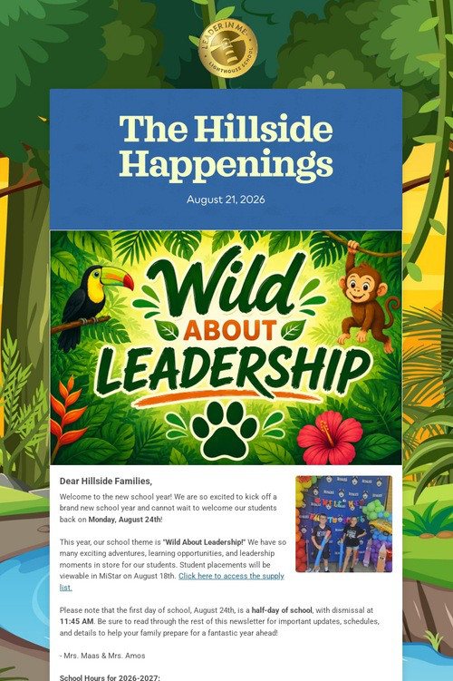 The Hillside Happenings