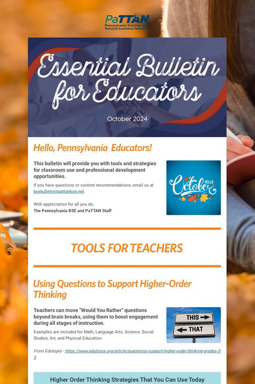 Essential Bulletin for Educators