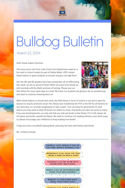 Bulldog Bulletin