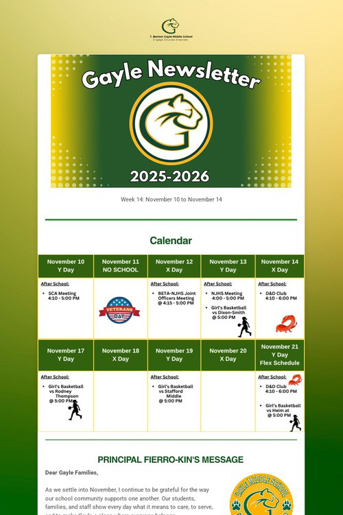 Gayle Newsletter