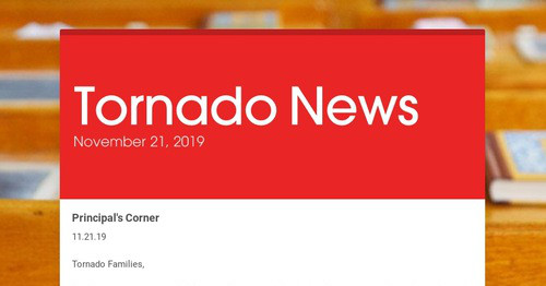 Tornado News | Smore Newsletters