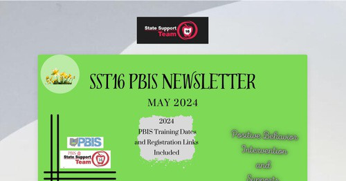 SST16 PBIS Newsletter
