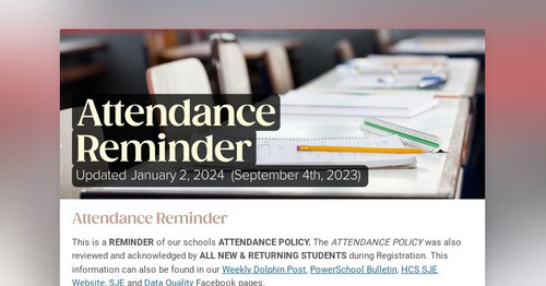 Attendance Reminder