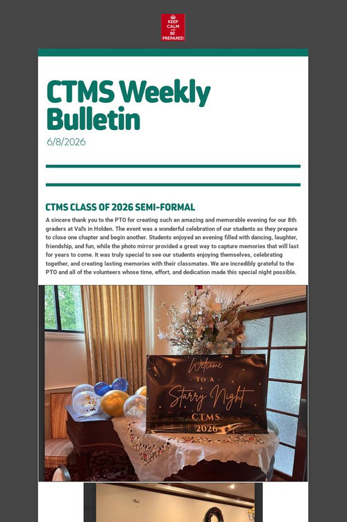 CTMS Weekly Bulletin