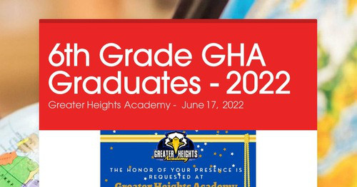 6th Grade GHA Graduates - 2022