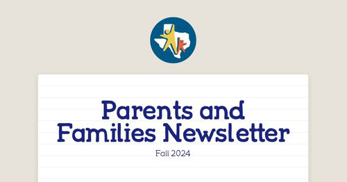 Parents and Families Newsletter