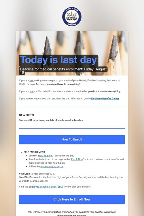 Today is last day