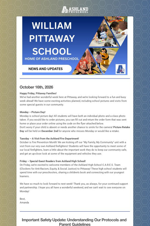 Ashland Preschool Update