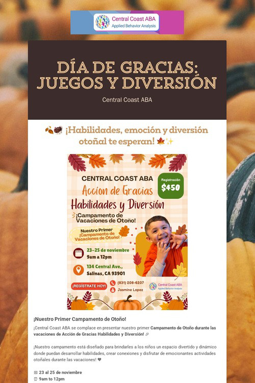 Día de Gracias: Juegos y Diversión