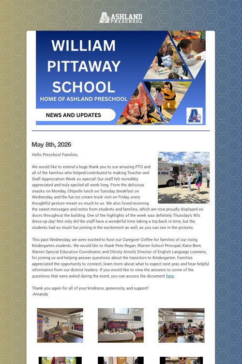 Ashland Preschool Update