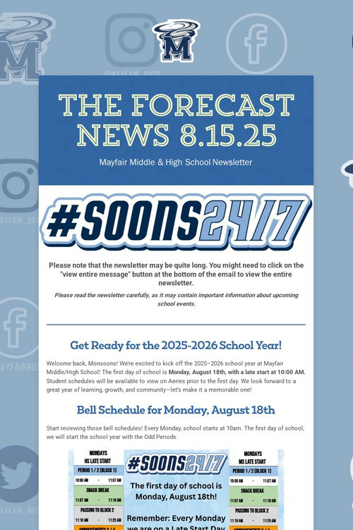 THE FORECAST News 8.15.25