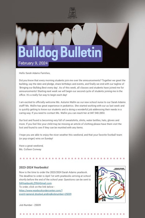 Bulldog Bulletin