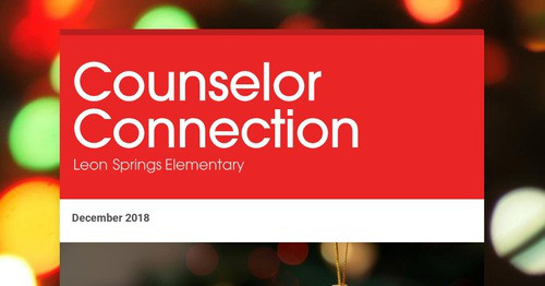 Counselor Connection | Smore Newsletters