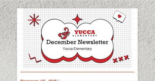 Yucca Newsletter December