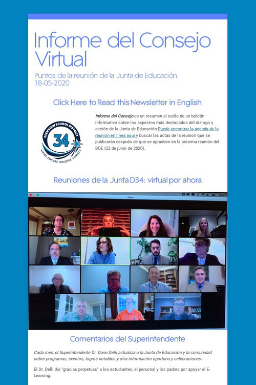 Informe del Consejo Virtual