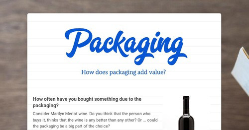 Packaging