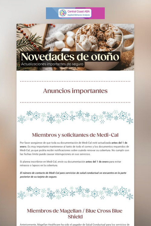 Novedades de otoño