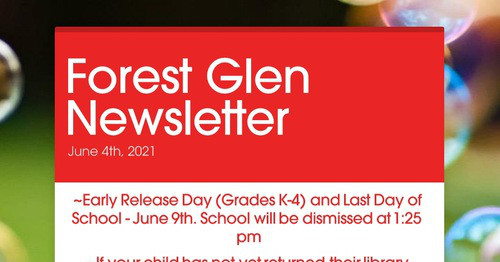 Forest Glen Newsletter