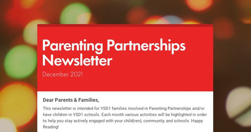 Parenting Partnerships Newsletter