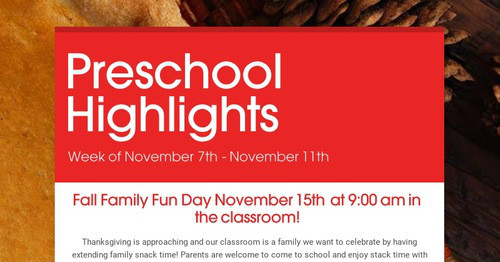 Preschool Highlights