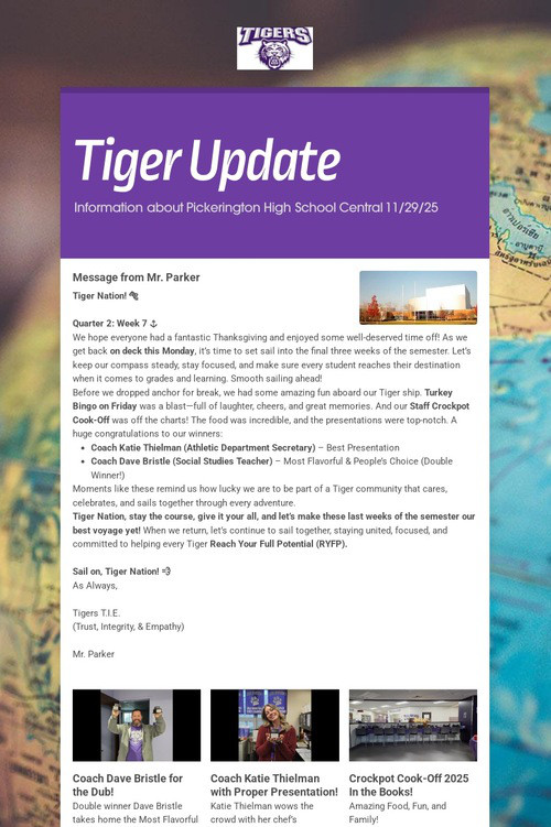 Tiger Update