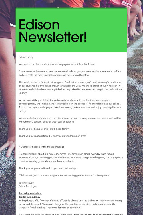 Edison Newsletter!