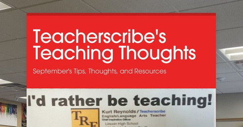 Teacherscribe's Teaching Thoughts