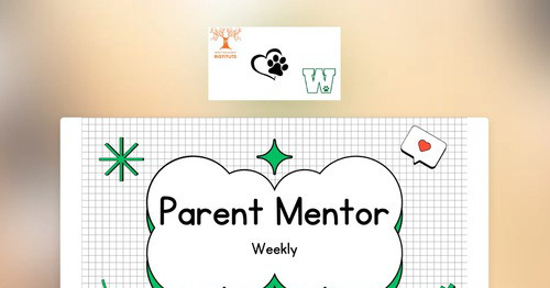 Parent Mentor Weekly Update