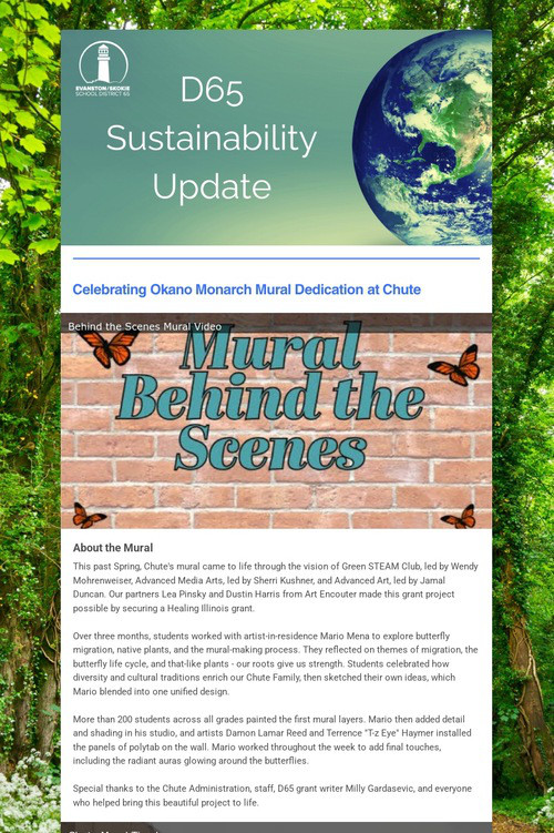 D65 Sustainability Update: Sept 25