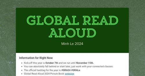 Global Read Aloud