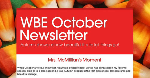 WBE October Newsletter