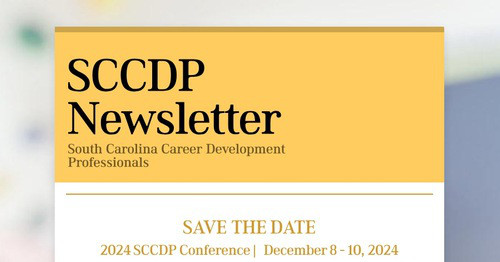 SCCDP Newsletter