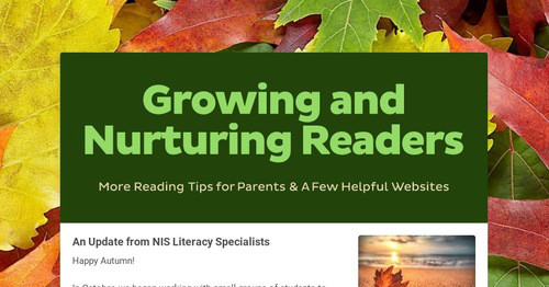 Growing and Nurturing Readers