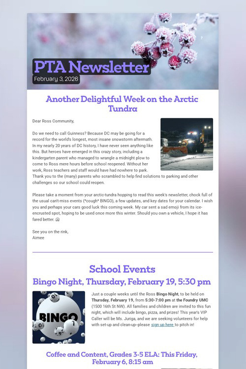 PTA Newsletter