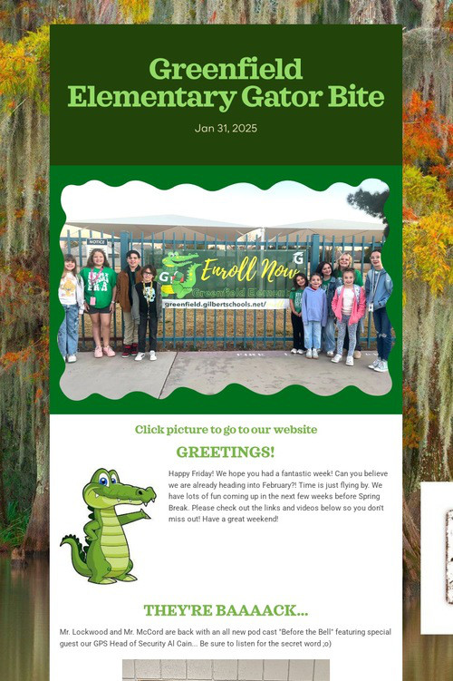 Greenfield Elementary Gator Bite