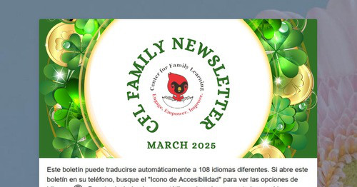 CFL March Family Newsletter