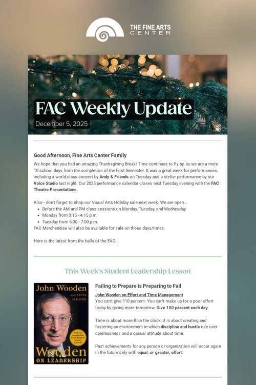 FAC Weekly Update