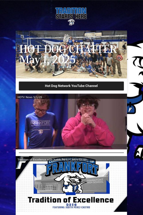 HOT DOG CHATTER May 1, 2025