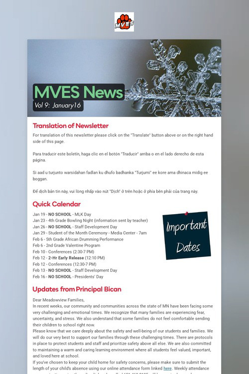 MVES News