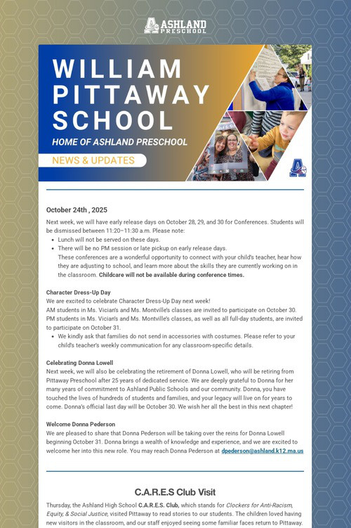 Ashland Preschool Update