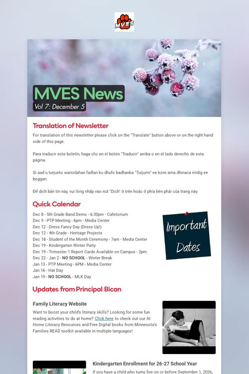MVES News